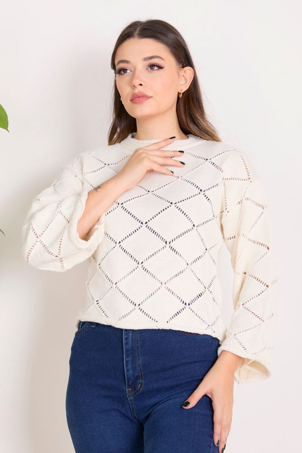 Triko Kazak Beyaz - 23364 BEYAZ