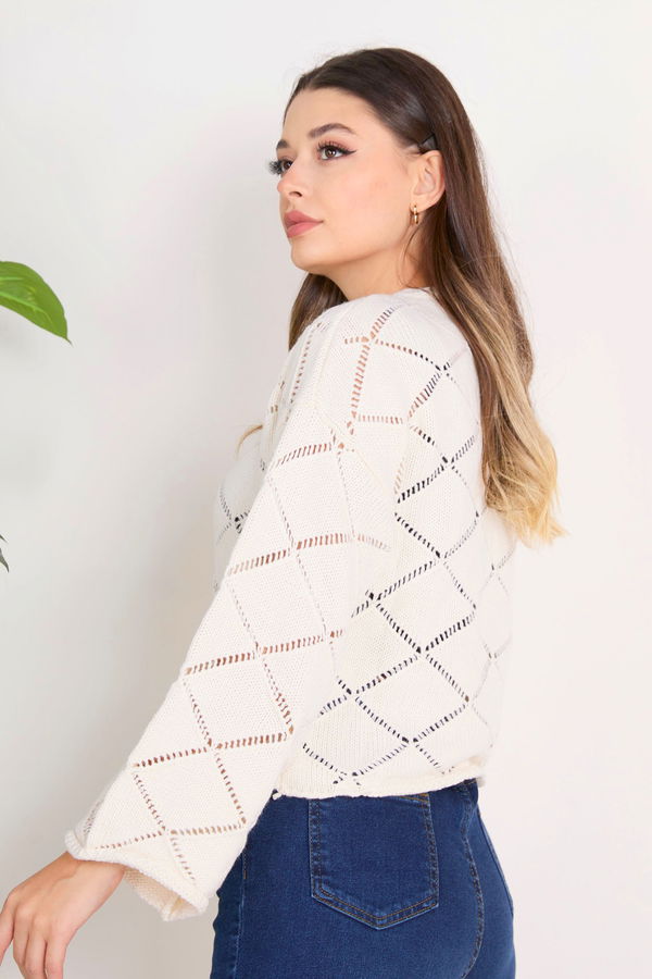 Triko Kazak Beyaz - 23364 BEYAZ