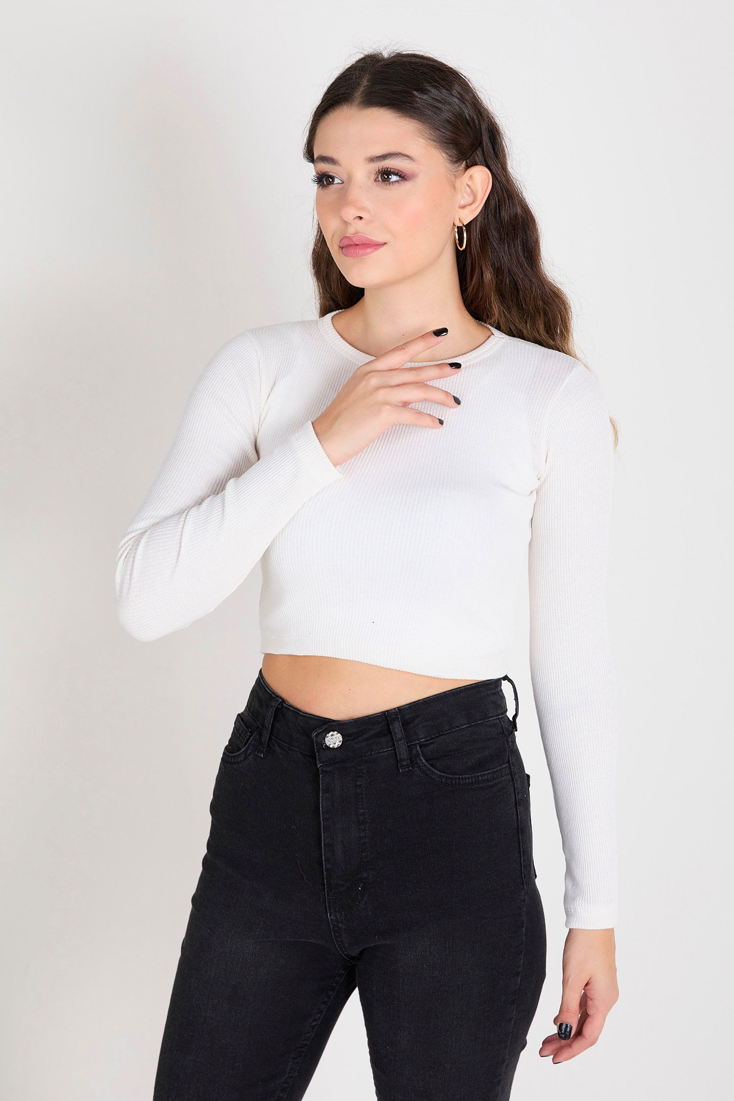 Crop Beyaz - 23391