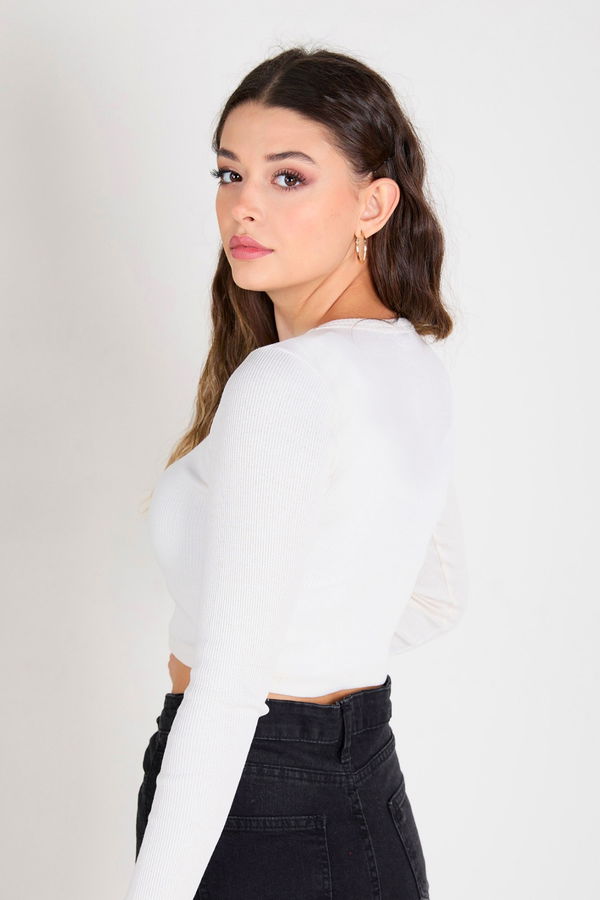 Crop Beyaz - 23391