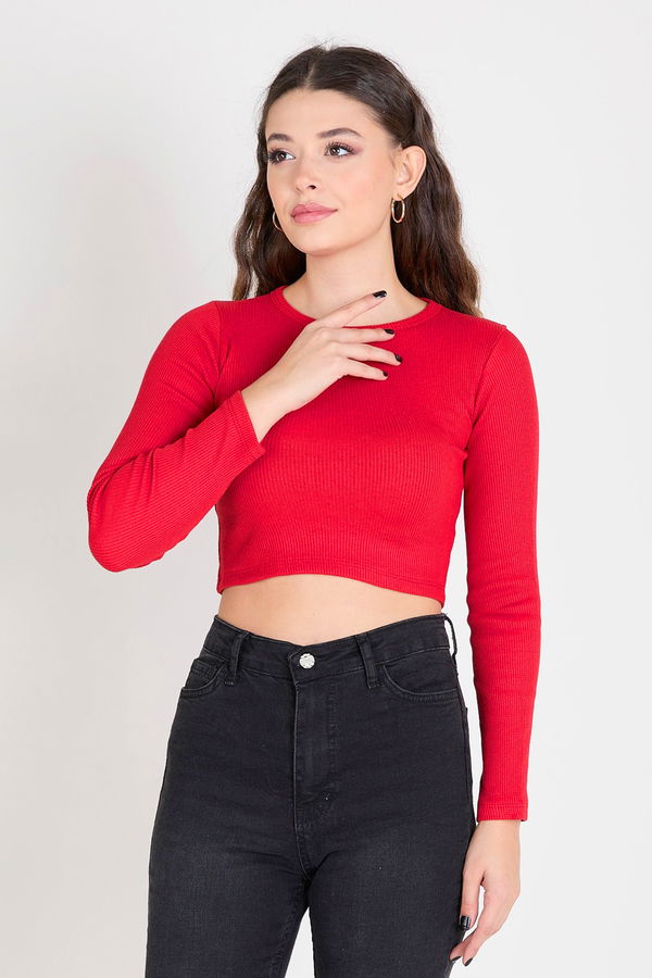 Crop Kırmızı - 23391