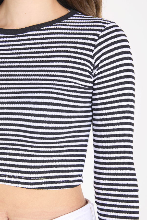 Crop Siyah - 23392