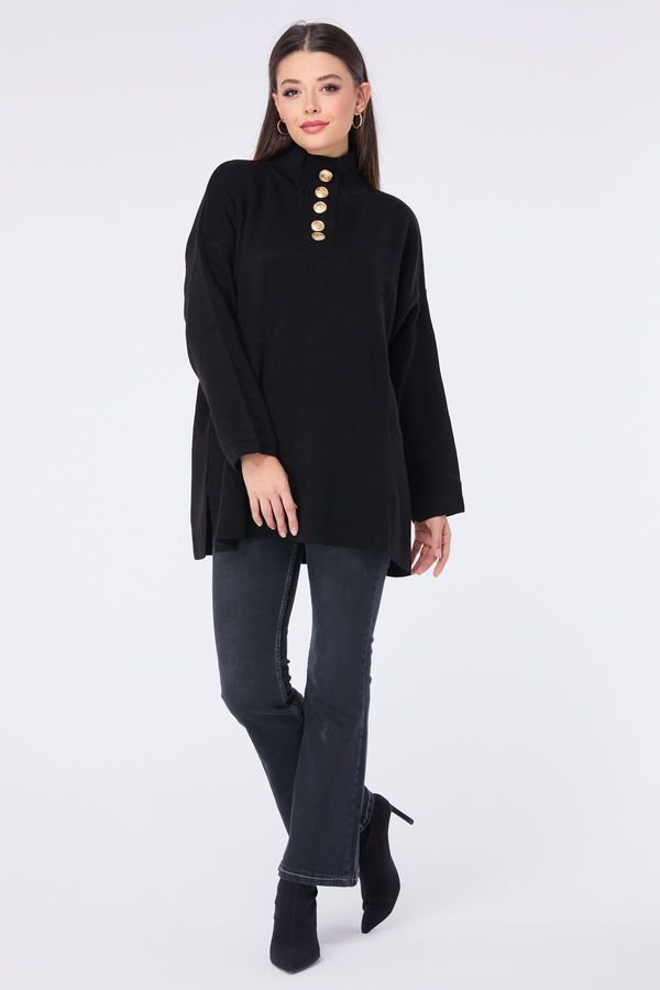 Triko Tunik Siyah - 23412