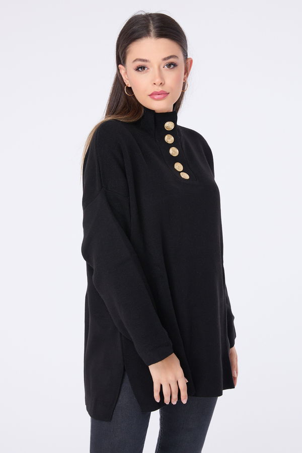 Triko Tunik Siyah - 23412