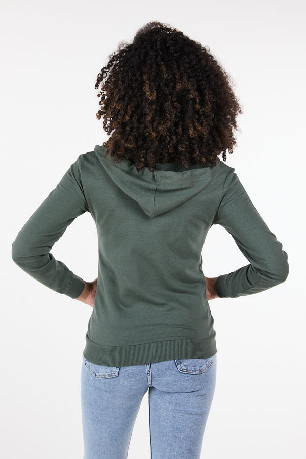 Kapşonlu Sweat Haki - 23416