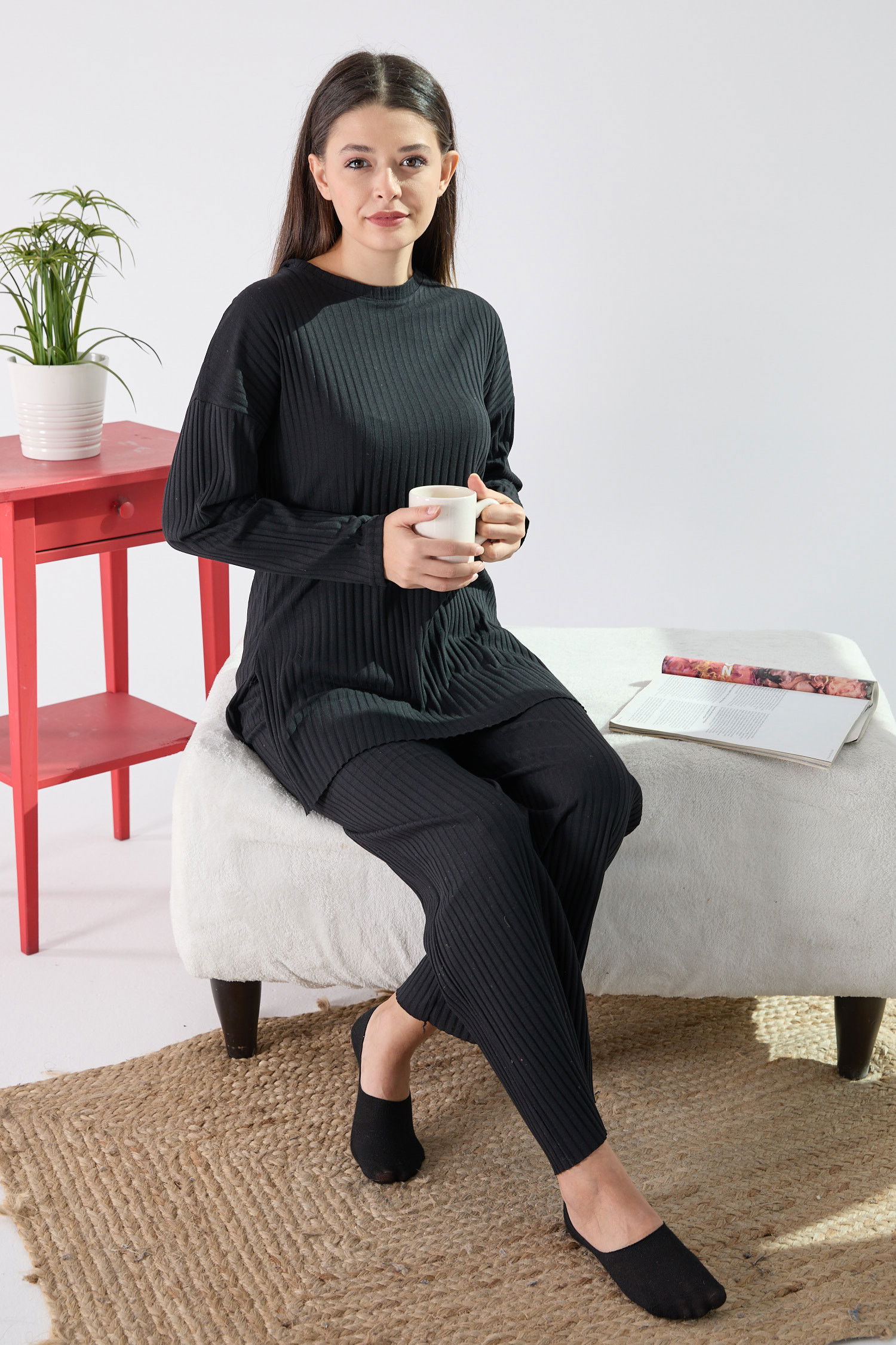 Tunik Pantolon Siyah - 23462