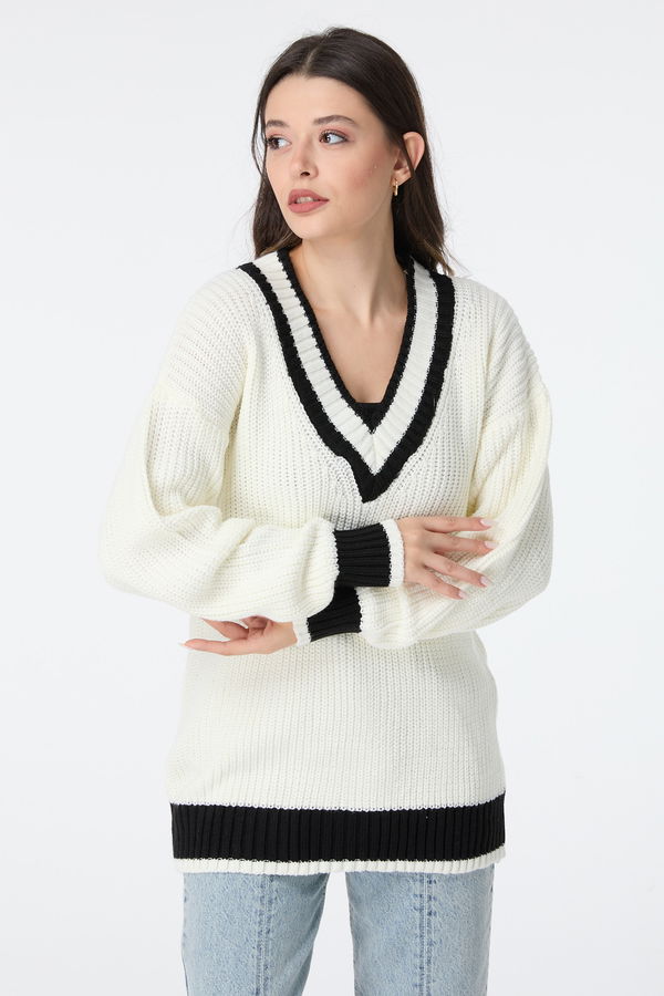 Triko Kazak Beyaz - 23526