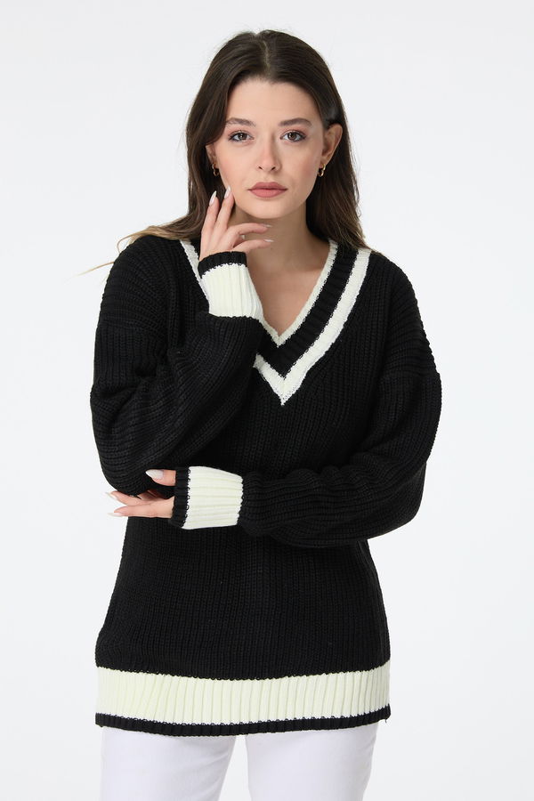 Triko Kazak Siyah - 23526