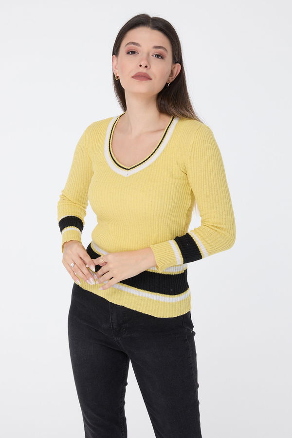Triko Kazak Sarı - 23529