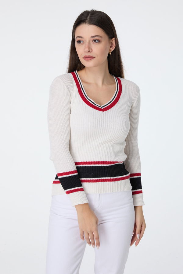 Triko Kazak Beyaz - 23529
