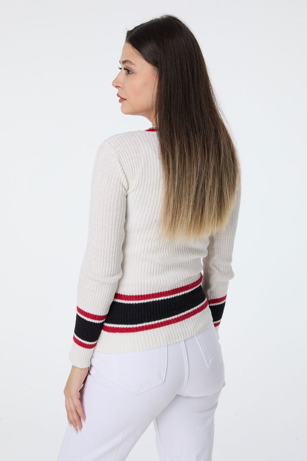 Triko Kazak Beyaz - 23529