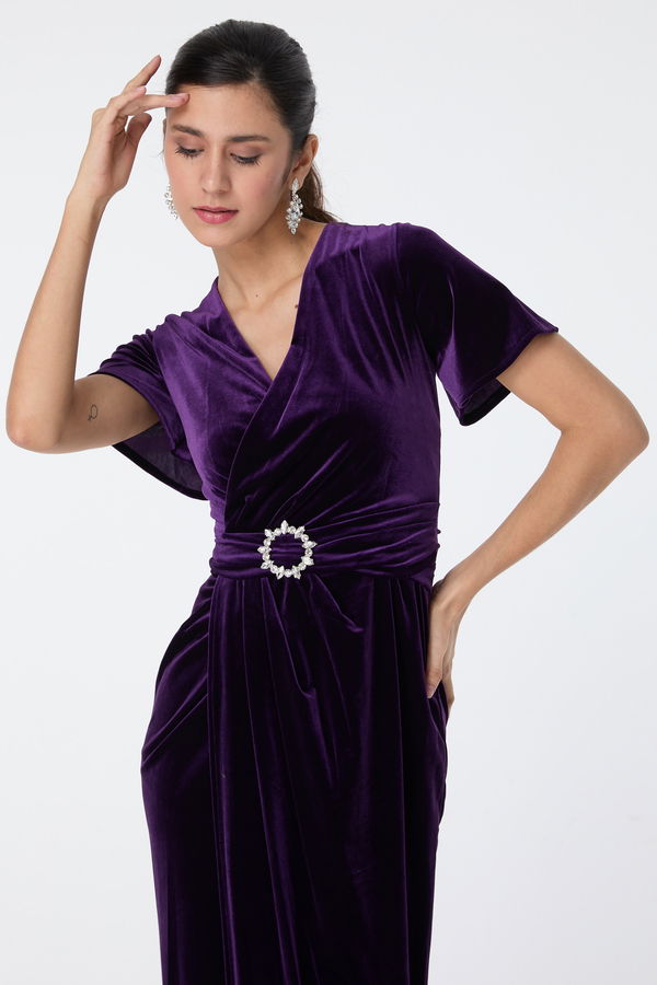 Abiye Elbise Mor - 23558