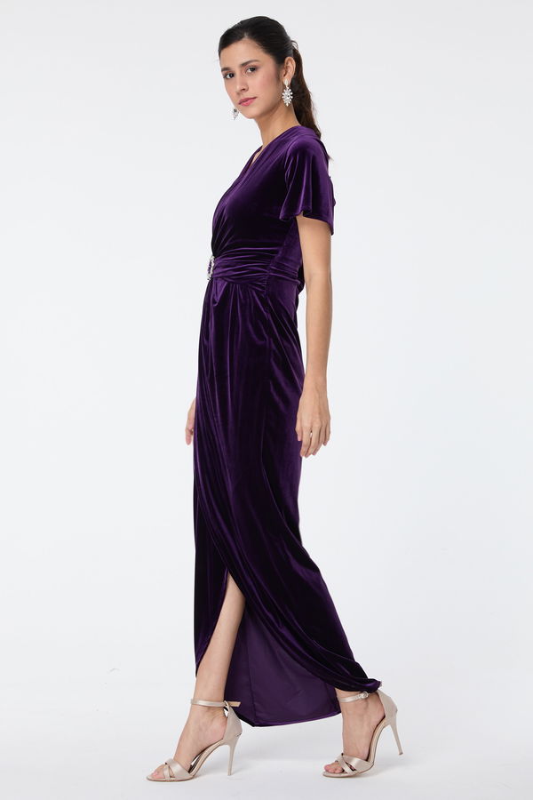 Abiye Elbise Mor - 23558