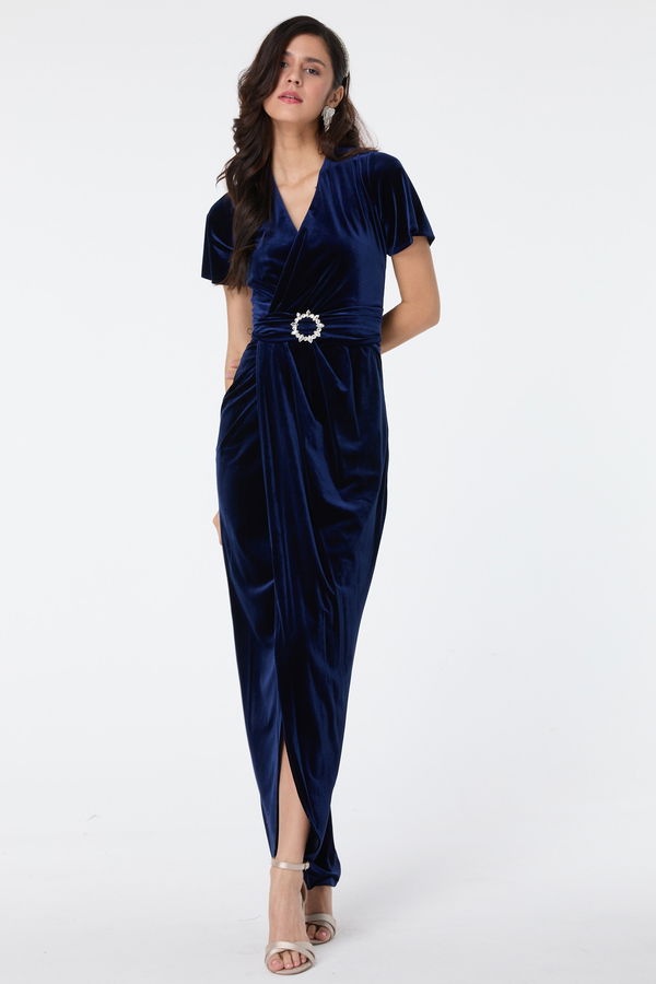 Abiye Elbise Lacivert - 23558 LACİVERT