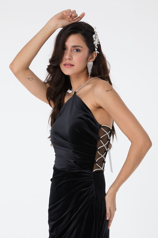Abiye Elbise Siyah - 23559