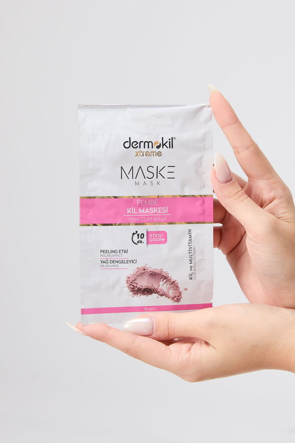 çok Renkli Dermokil Pembe Kil Yüz Maskesi 15 ml - 23563 ÇOK RENKLİ