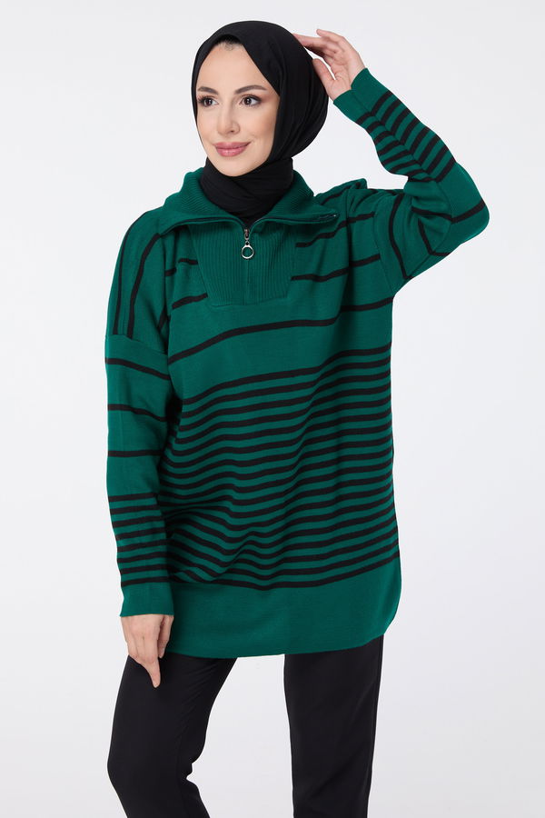 Triko Kazak Yeşil - 23632 YEŞİL