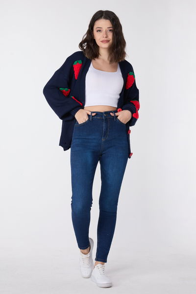 Skinny Likralı Kot Pantolon Mavi - 23659