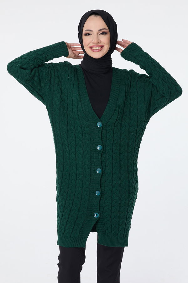 Triko Hırka Yeşil - 23703