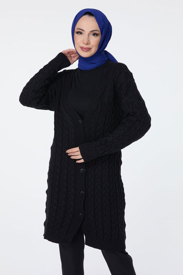Triko Hırka Siyah - 23703
