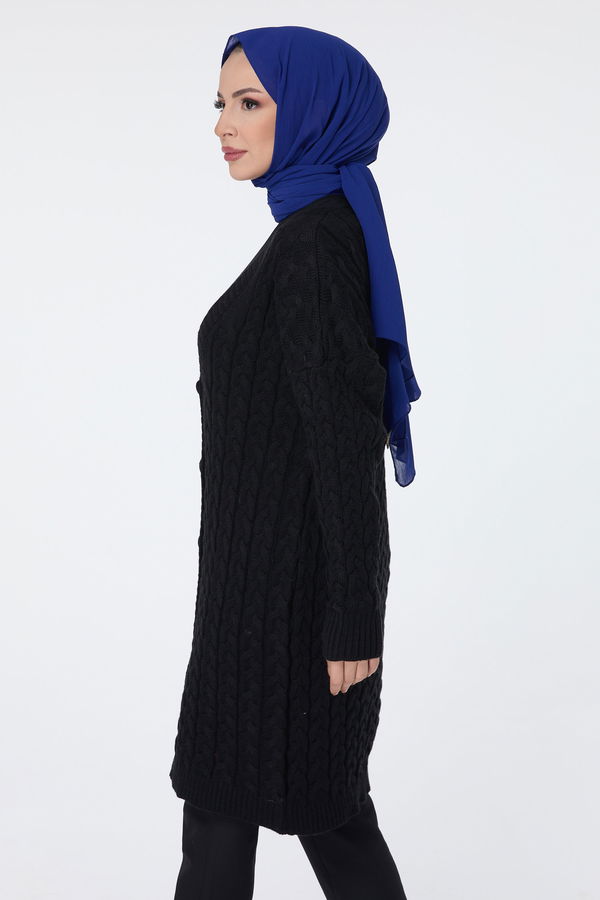 Triko Hırka Siyah - 23703