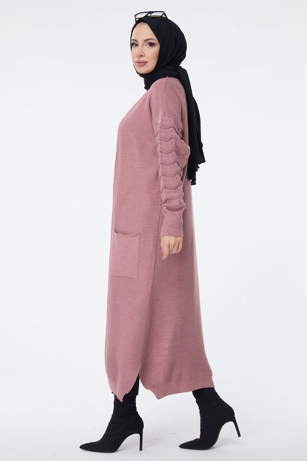 Triko Hırka Pembe - 23704