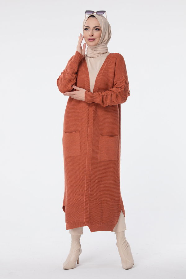 Triko Hırka Kiremit - 23704
