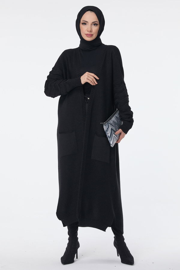 Triko Hırka Siyah - 23704