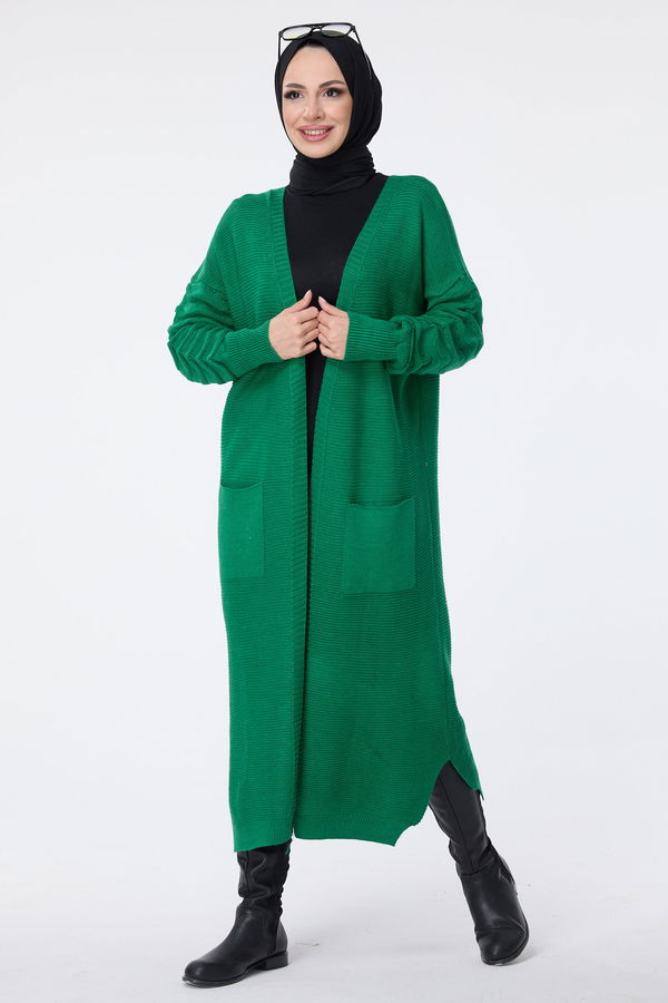 Triko Hırka Yeşil - 23704