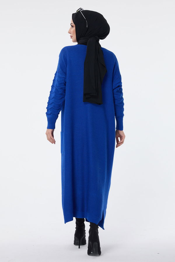 Triko Hırka Mavi - 23704