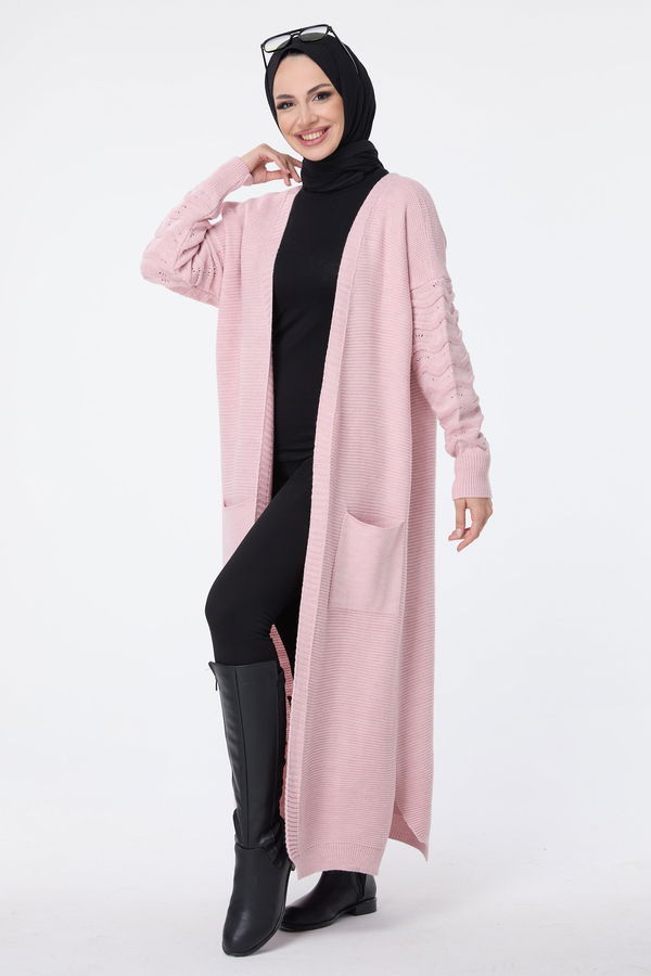 Triko Hırka Pembe - 23704