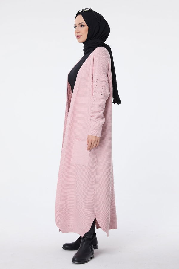Triko Hırka Pembe - 23704