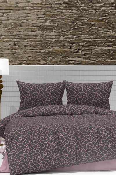Pembe Çift Kişilik Nevresim Seti  - 23722 PEMBE