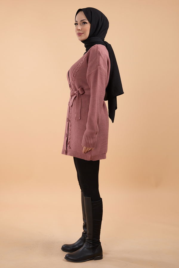 Triko Hırka Pembe - 23789
