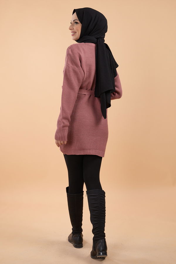 Triko Hırka Pembe - 23789