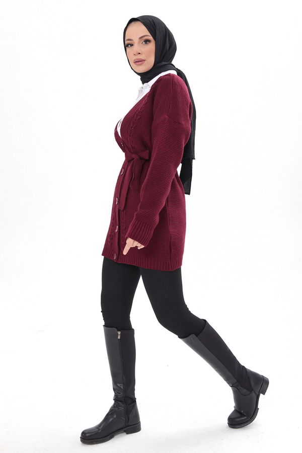Triko Hırka Bordo - 23789 BORDO