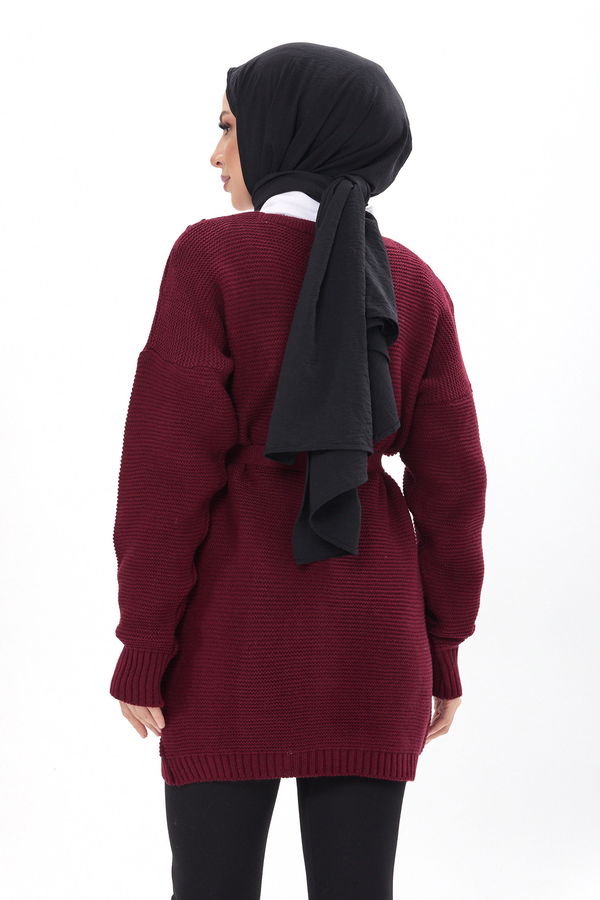 Triko Hırka Bordo - 23789 BORDO