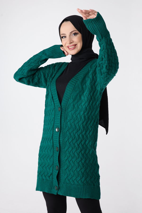 Triko Hırka Yeşil - 23790