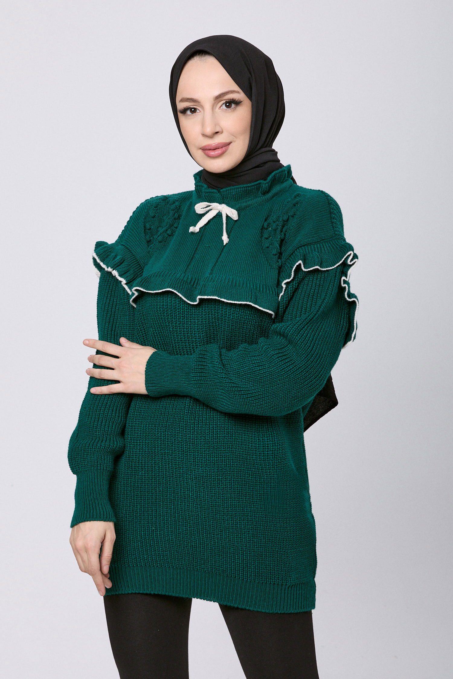 Triko Kazak Yeşil - 23889 YEŞİL
