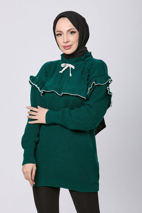 Triko Kazak Yeşil - 23889 YEŞİL
