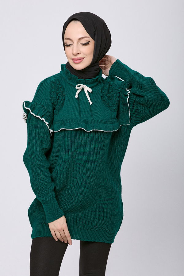 Triko Kazak Yeşil - 23889 YEŞİL