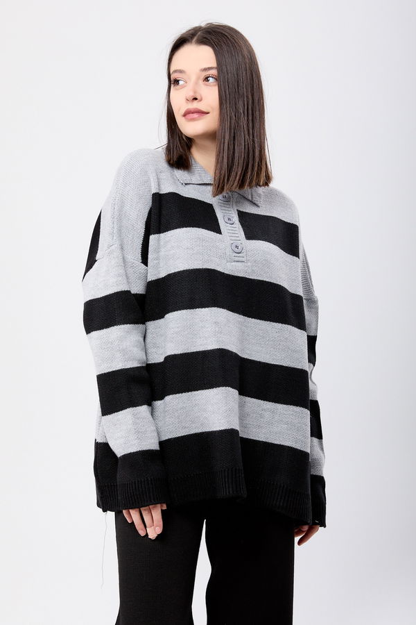 Triko Tunik Pantolon Gri - 23895