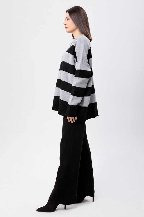 Triko Tunik Pantolon Gri - 23895