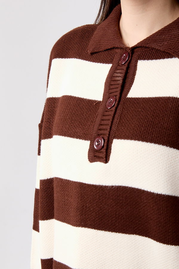 Triko Tunik Pantolon Kahverengi - 23895