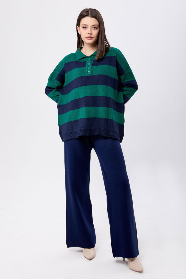 Triko Tunik Pantolon Yeşil - 23895 YEŞİL