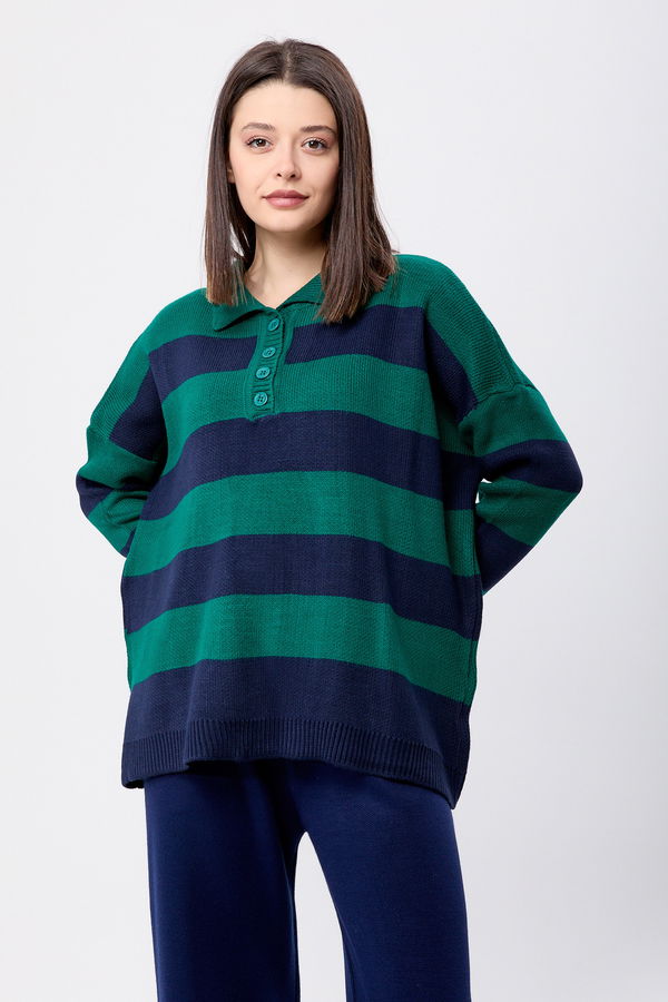 Triko Tunik Pantolon Yeşil - 23895 YEŞİL