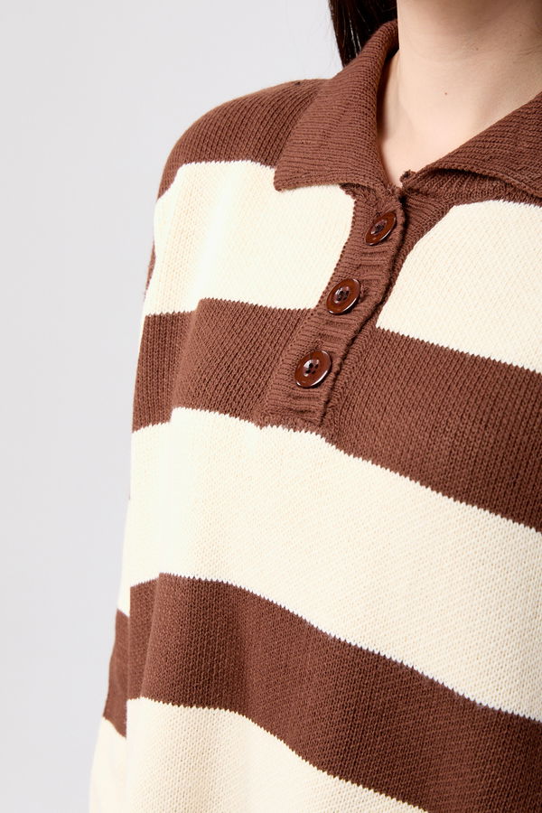Triko Tunik Pantolon Kahverengi - 23895 KAHVERENGİ