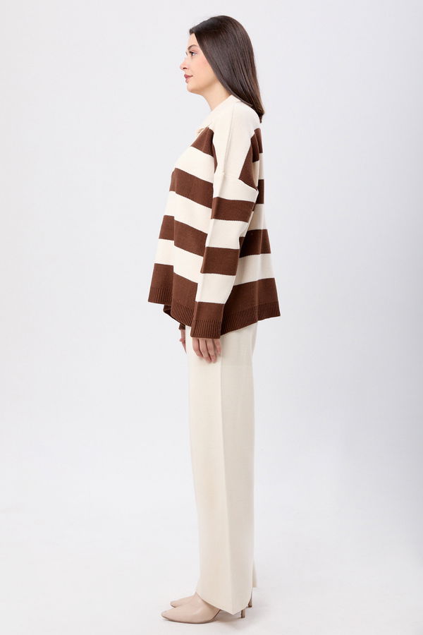 Triko Tunik Pantolon Bej - 23895 BEJ