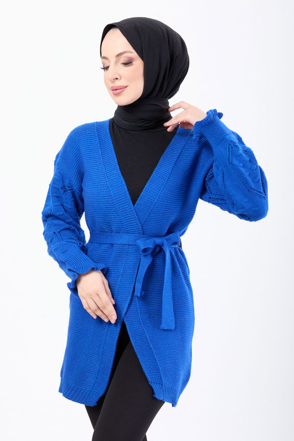 Triko Hırka Mavi - 23920