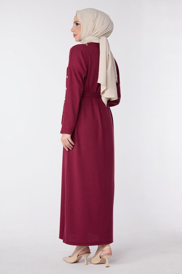 Elbise Bordo - 23997 BORDO